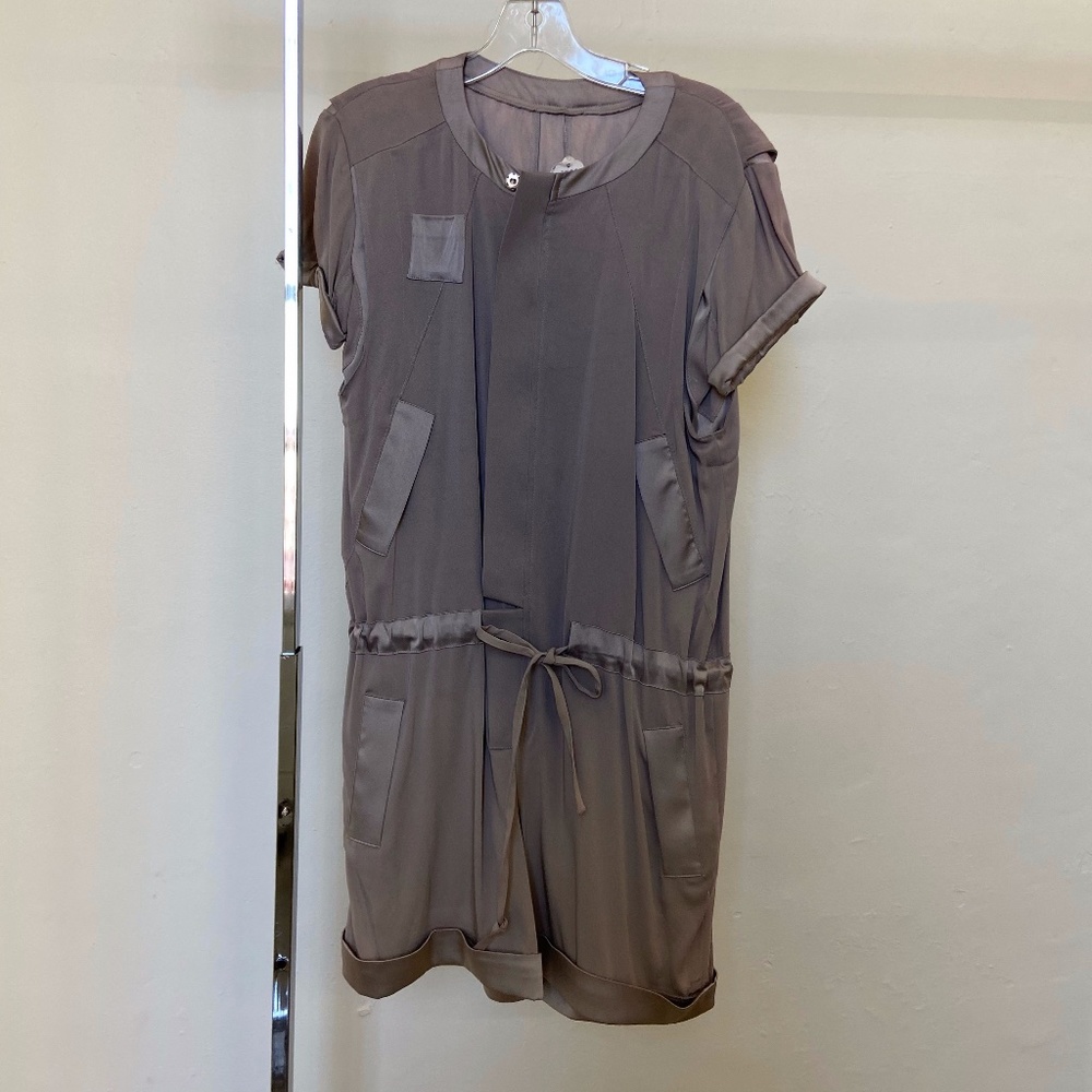GREY AND PURPLE ROMPER